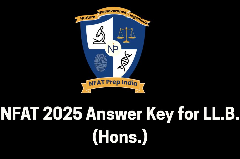 NFAT 2025 Answer Key for LL.B. (Hons.)