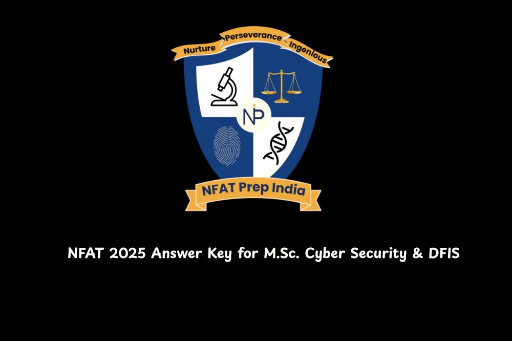 NFAT 2025 Answer Key for M.Sc. Cyber Security & DFIS
