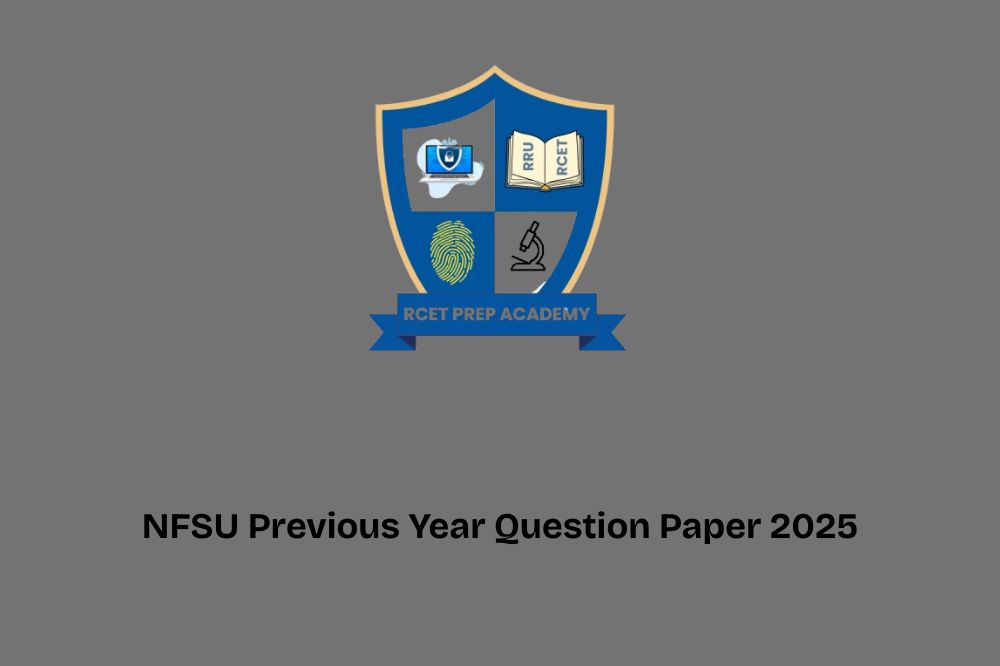 NFSU Previous Year Question Paper 2025