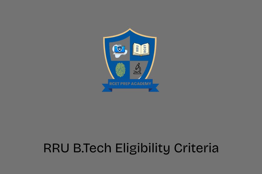 RRU B.Tech Eligibility Criteria