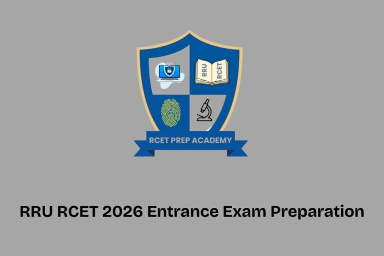Rsr Rcet RRU RCET 2026 Entrance Exam Preparation