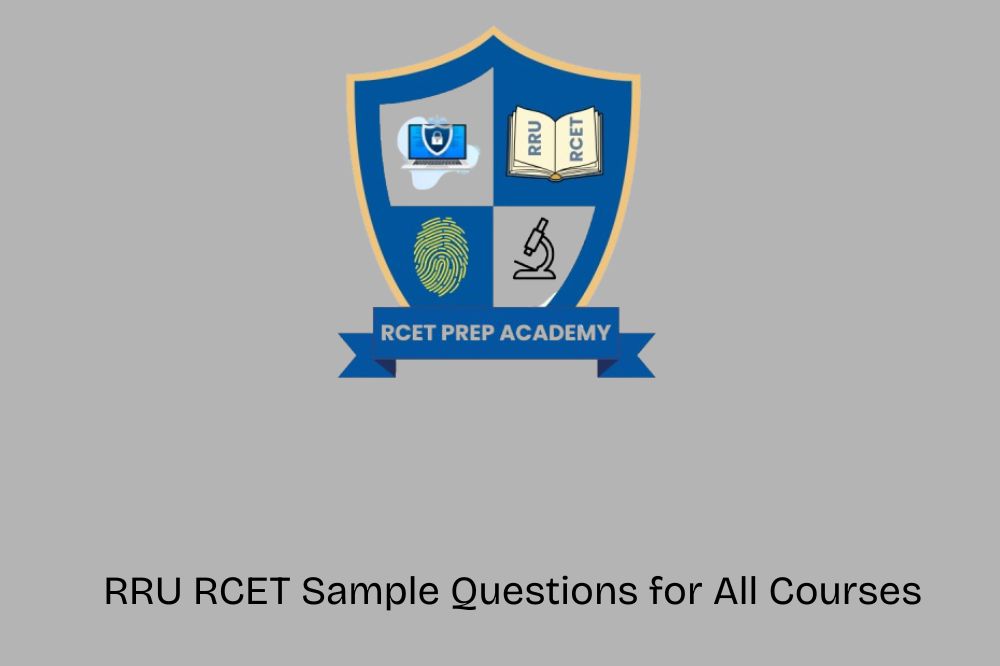 RRU RCET Sample Questions for All Courses